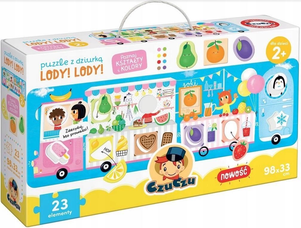 Puzzle Z Dziurką Lody! Lody!, Bright Junior Media