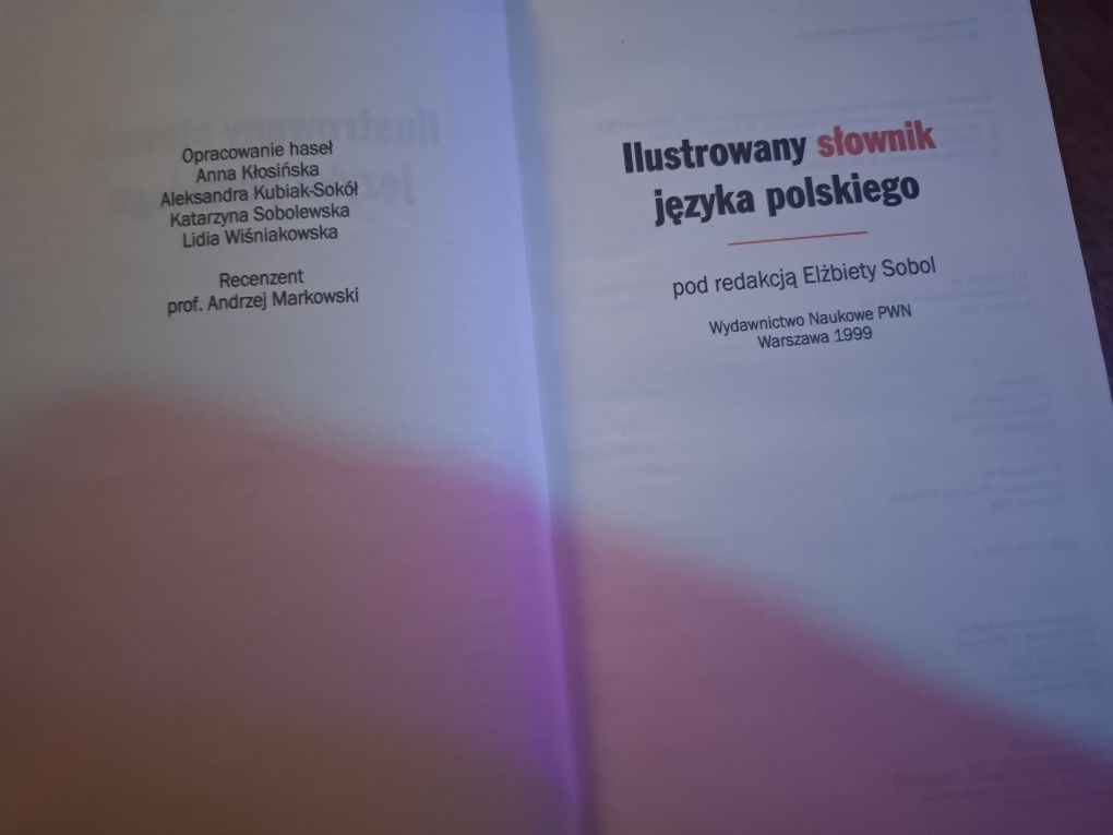 Ilustrowany słownik języka polskiego 1999 PWN