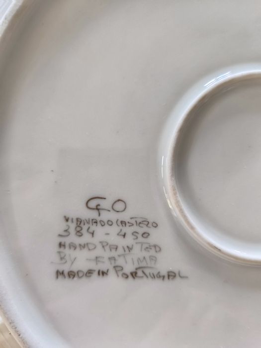 Prato decorativo louça de Viana do Castelo