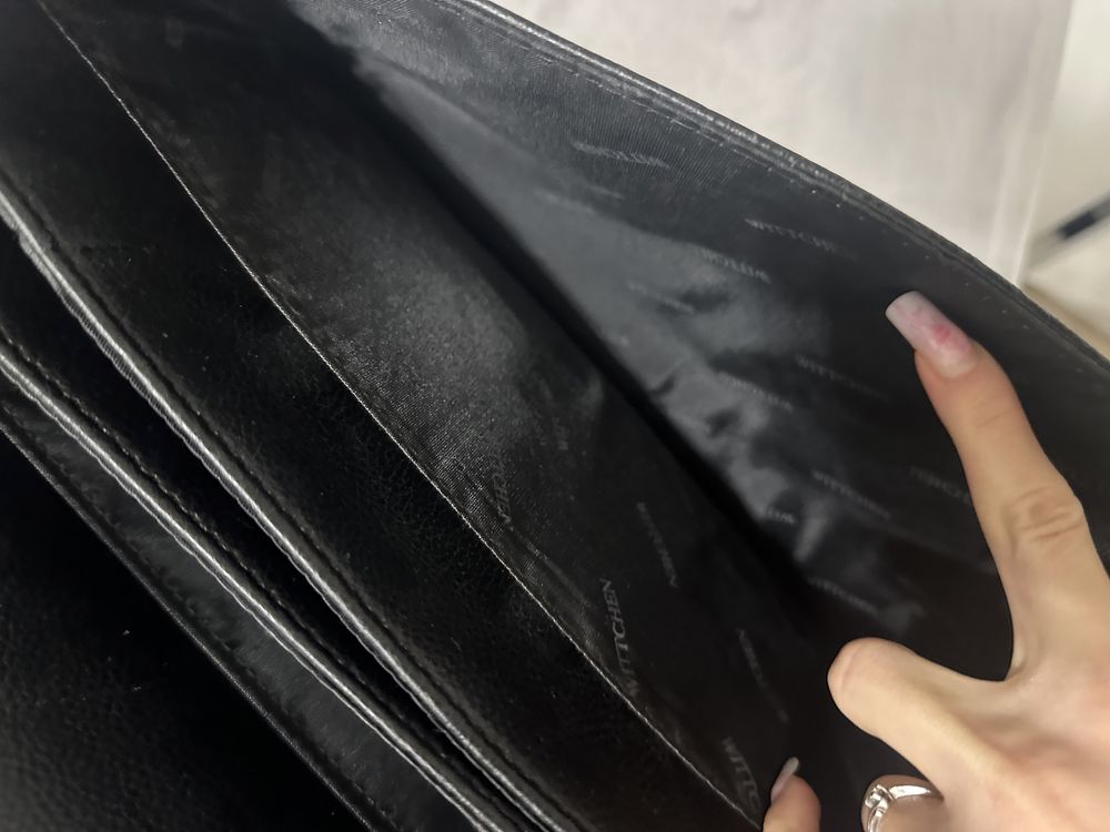 Torba na laptopa dokumenty Wittchen skórzana Czarna pojemna wyjazdowa