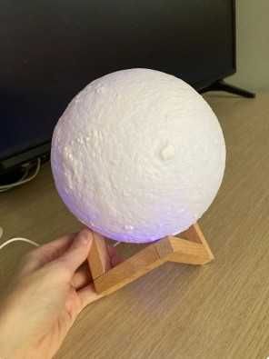 Нічник Місяць 3D, для дітей, подарунок