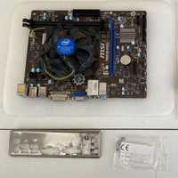 Motherboard MSI H81M-P33 + processador Intel + dissipador + memorias