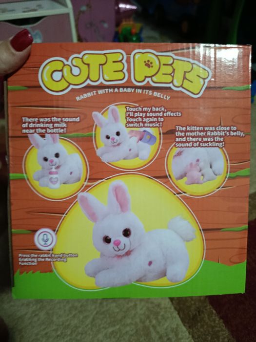 Інтерактивна зайка домашній улюбленець