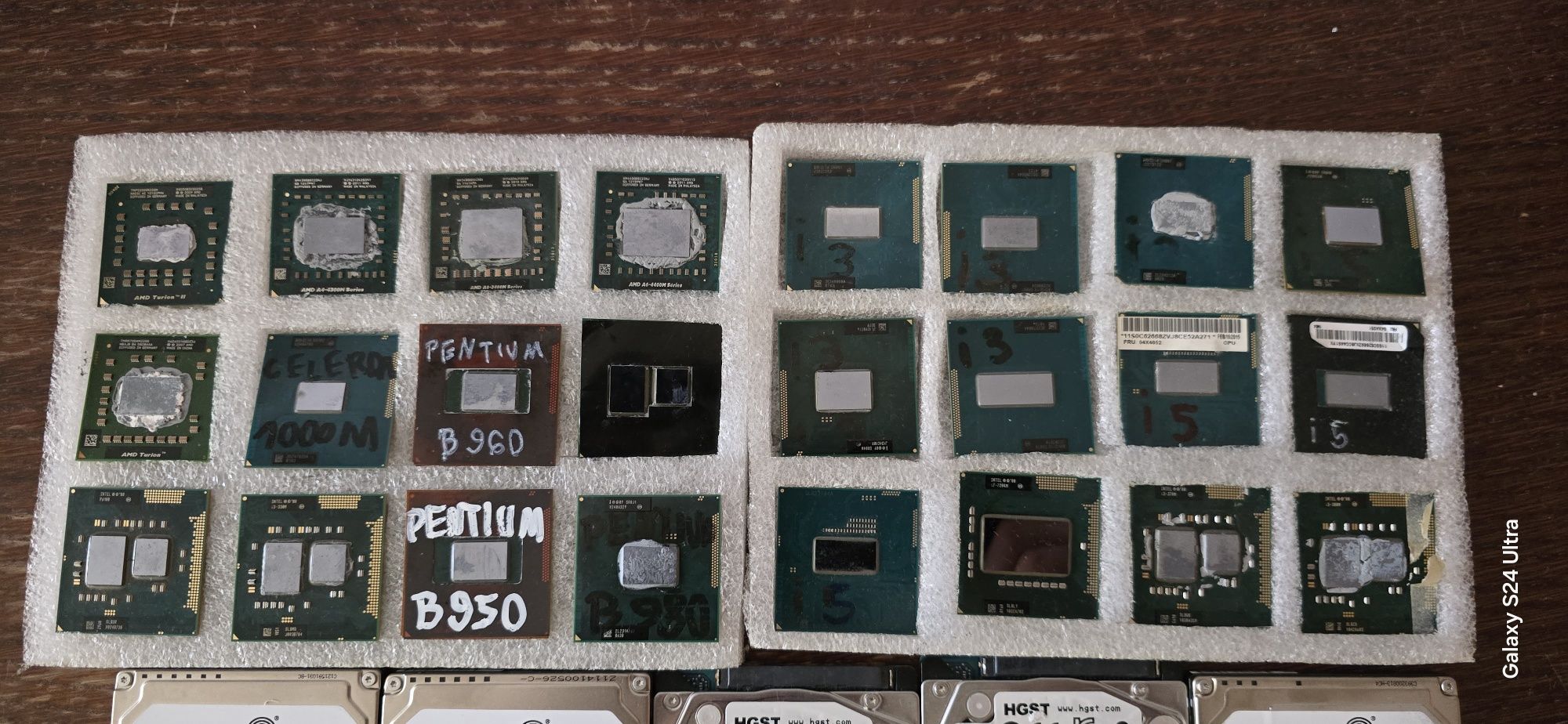 Procesory,Pamięci RAM DDR3 2GB,dyski -Sprawne
