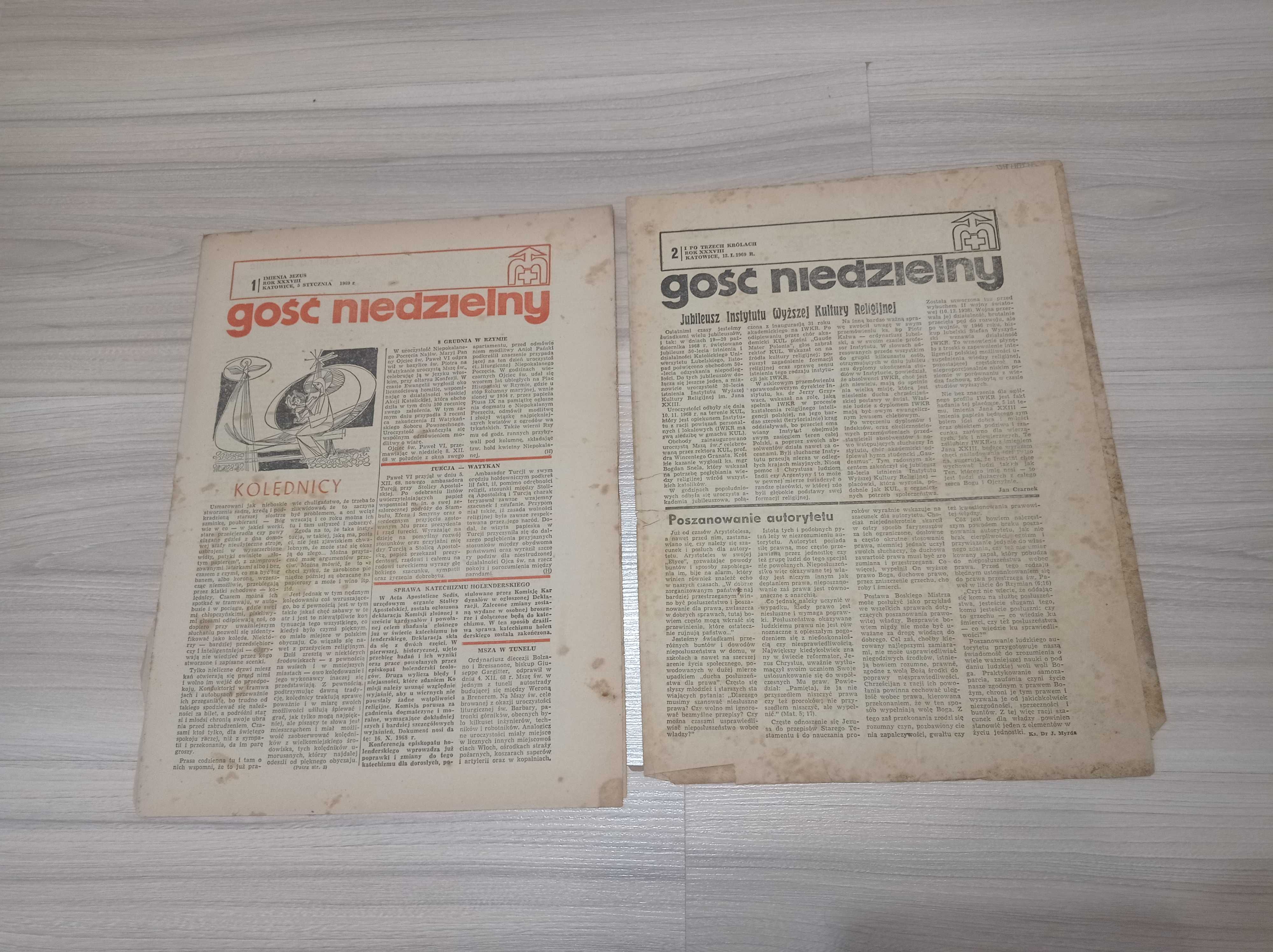 Gość niedzielny, tygodnik katolicki 1-5.1969