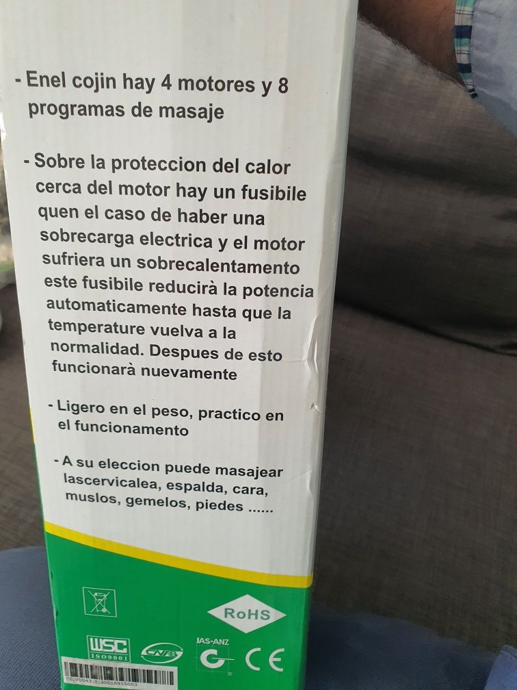 Equipamento massagem para as costas