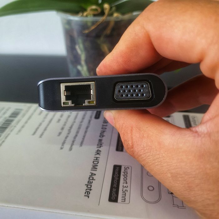 HUB Adaptador multiportas para portátil USB C 8 EM 1