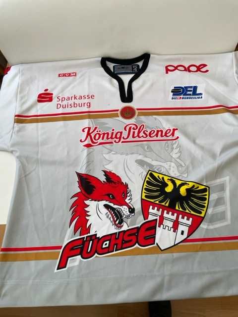 Koszulka hokejowa Fuchse Duisburg #7 Mann Metzen rozmiar 54 - XL