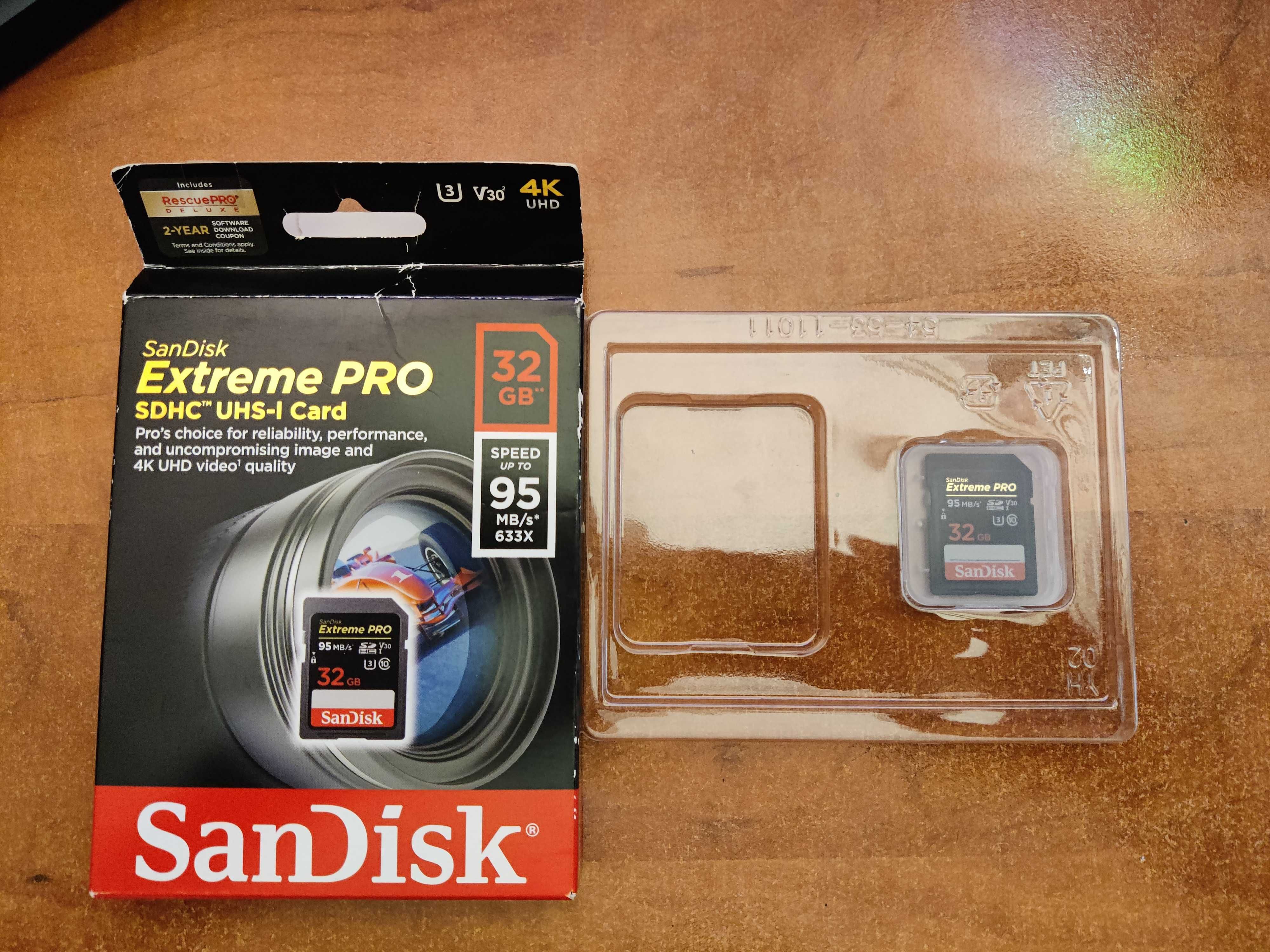 Карта пам'яті SanDisk SDHC Extreme Pro 32GB V30 UHS-I U3