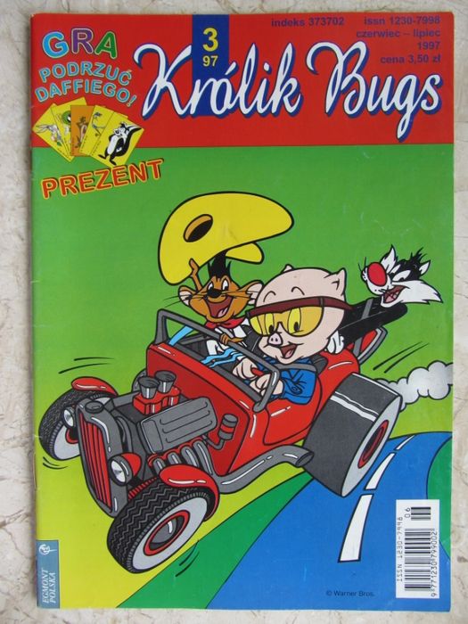 Komiksy "Królik Bugs" 4/96, 6/96, 1/97, 3/97