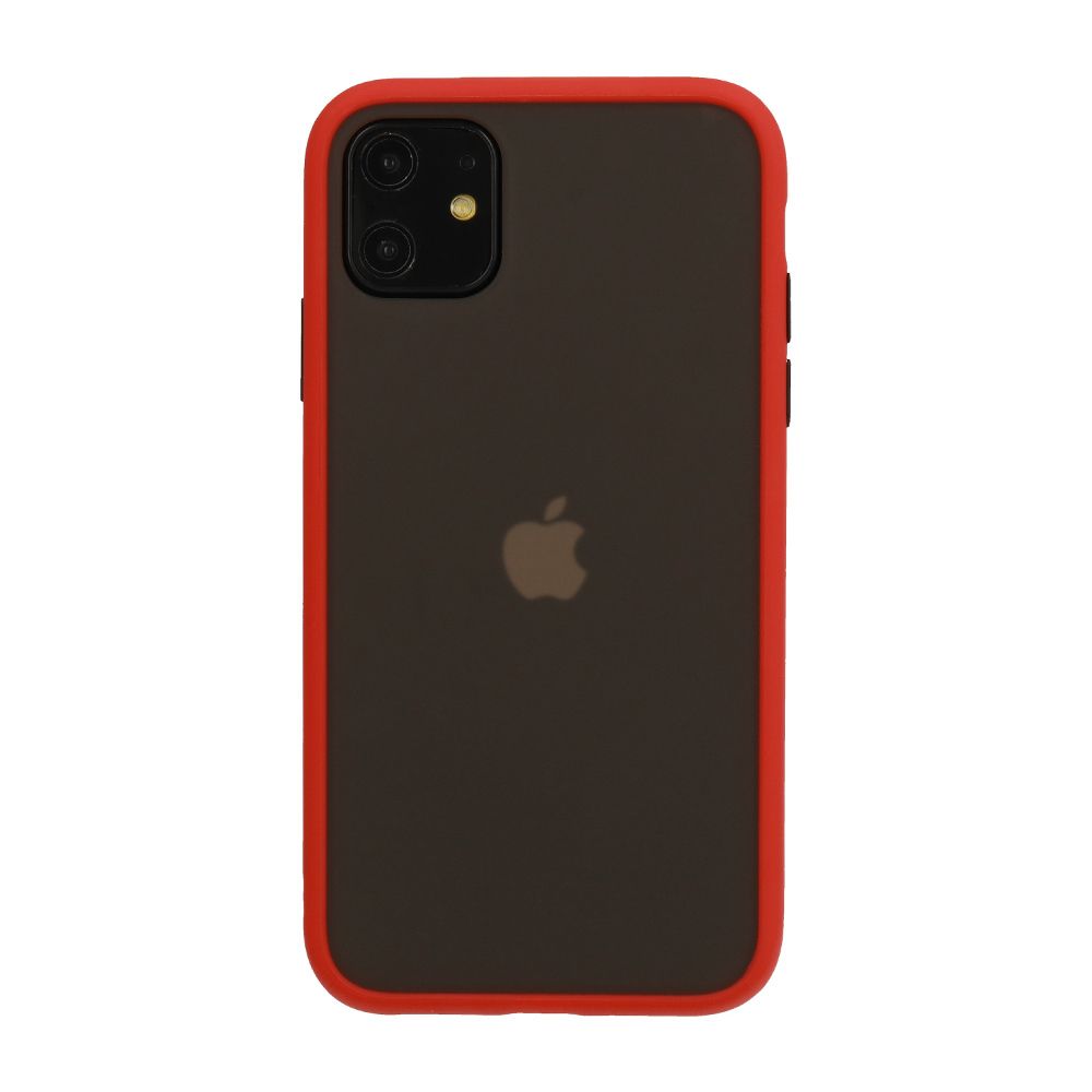 Vennus Color Button Bumper Do Iphone 11 Pro Czerwony