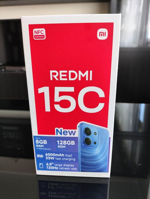 Redmi 15C Midnight Black 128 GB NOWY !!! 24 miesiące gwarancji !!!