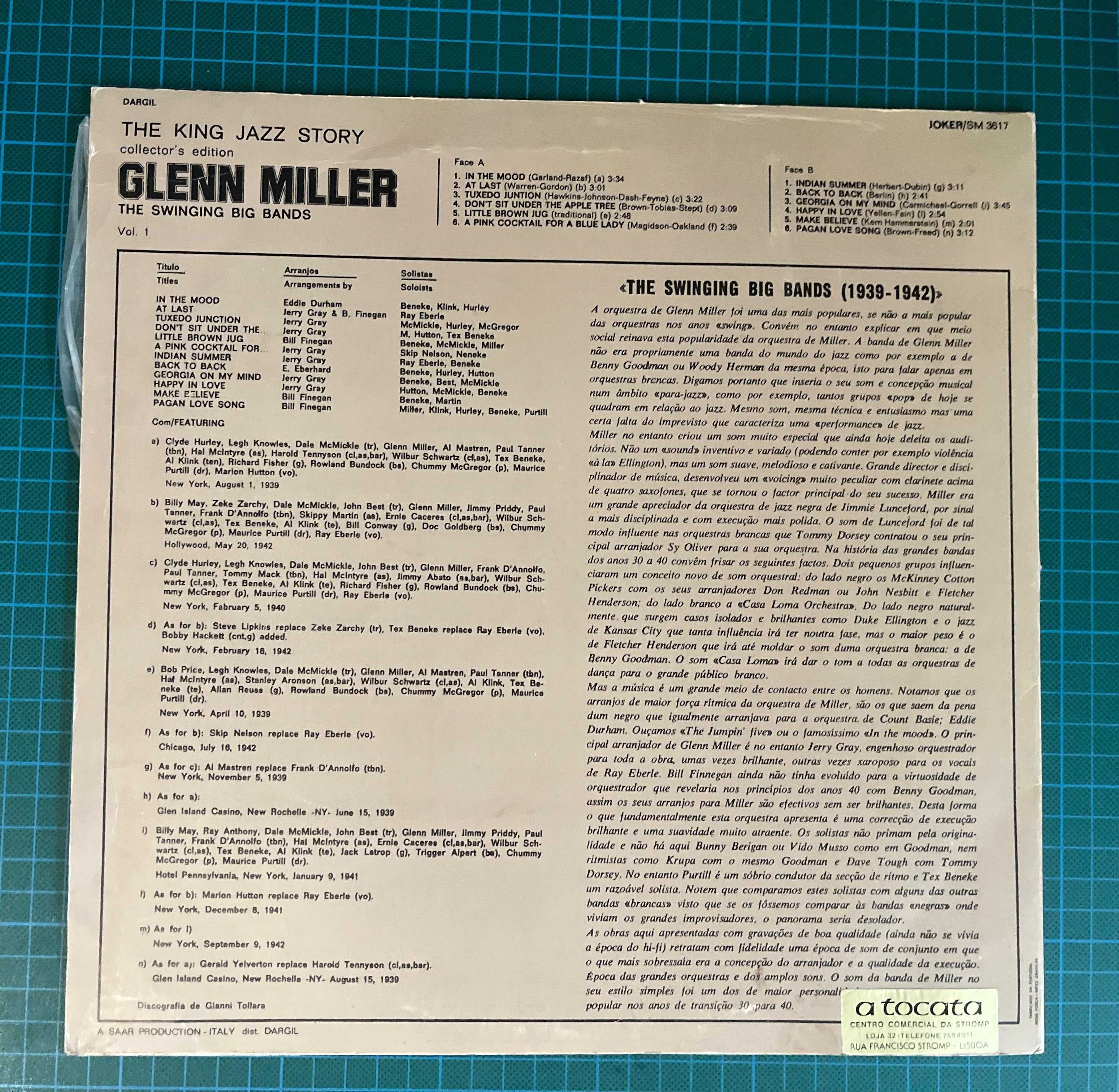 Lote 4 Vinis LP – Jon & Vangelis, Glenn Miller e Cocteau Twins