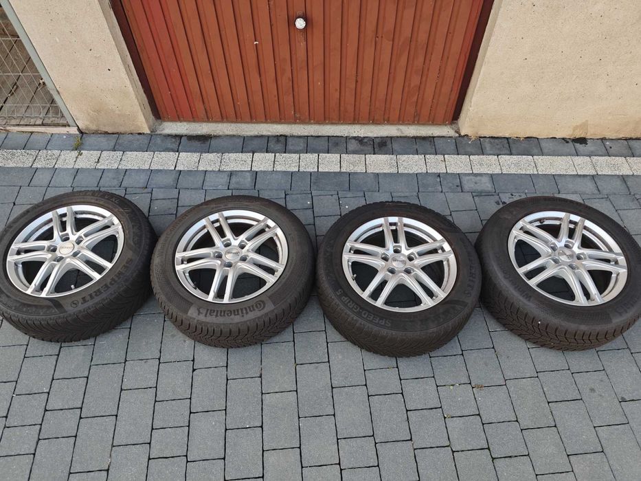Felgi aluminiowe Alufelgi 17 cali 5x112  Vw Audi Skoda + 4 opony zimow