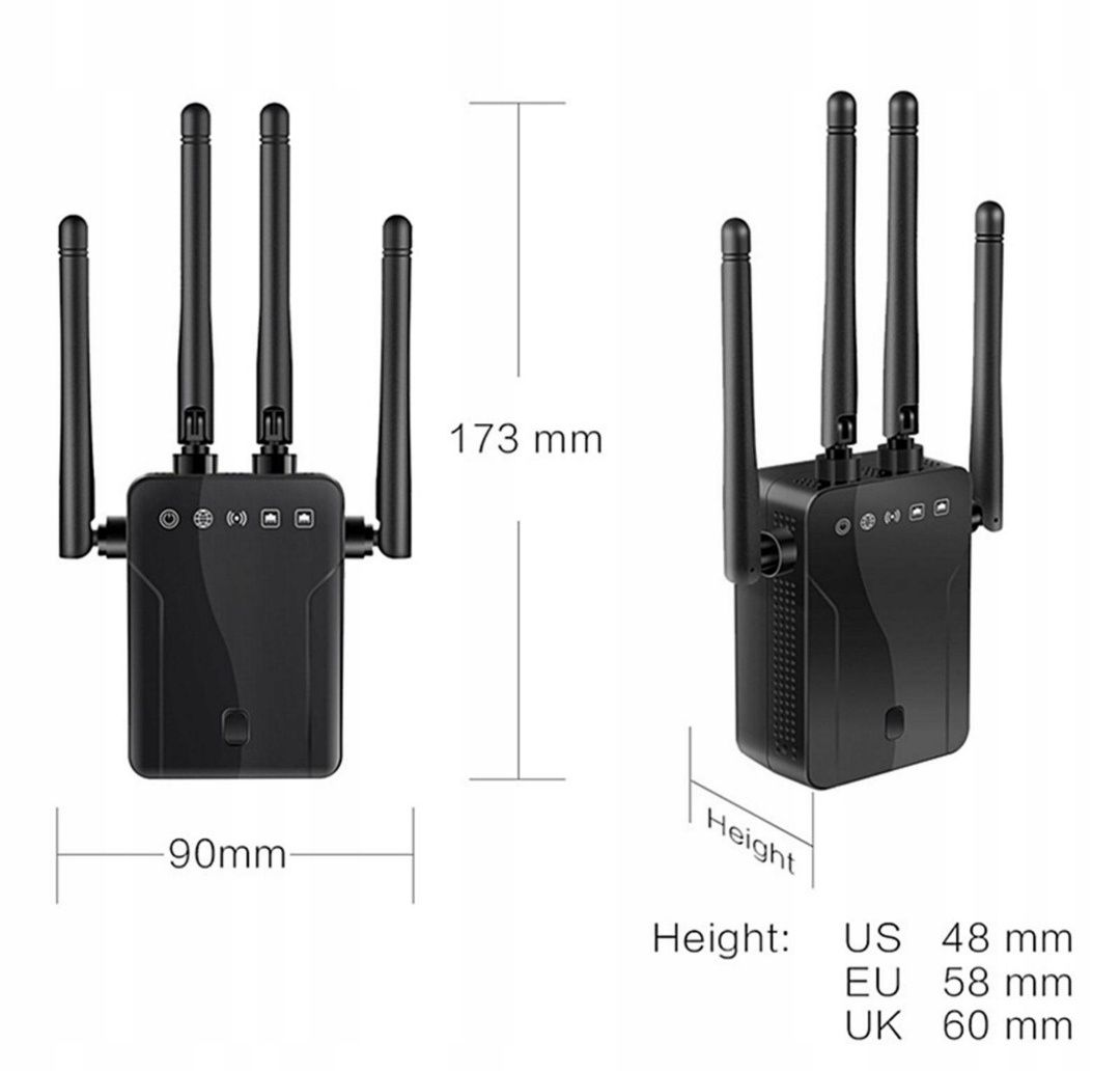 Bezprzewodowy wzmacniacz sygnału Wi-Fi 300M Przedłużacz