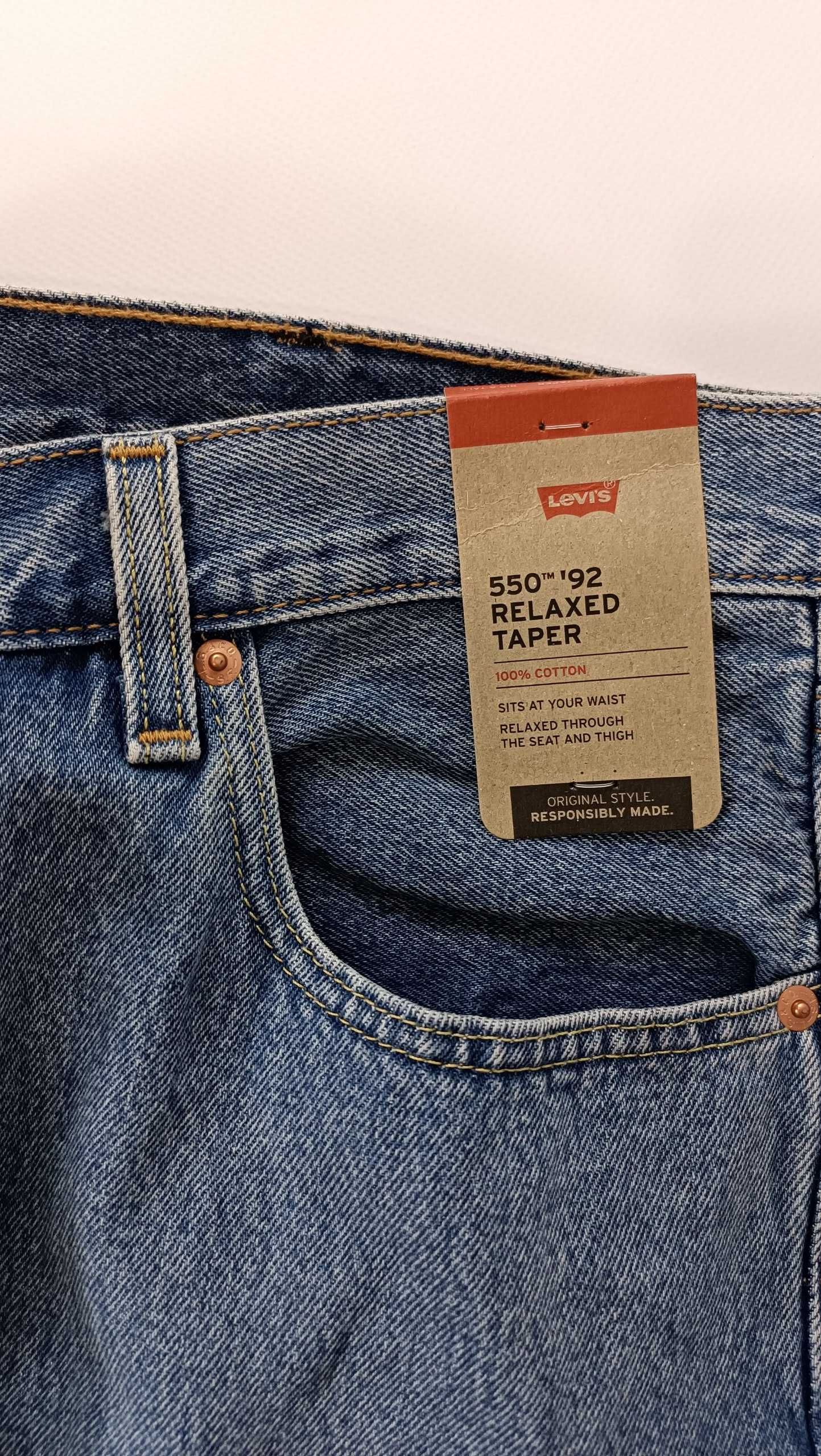 Чоловічі джинси Levi's 550 Оригінал на високий ріст 42W x 36L