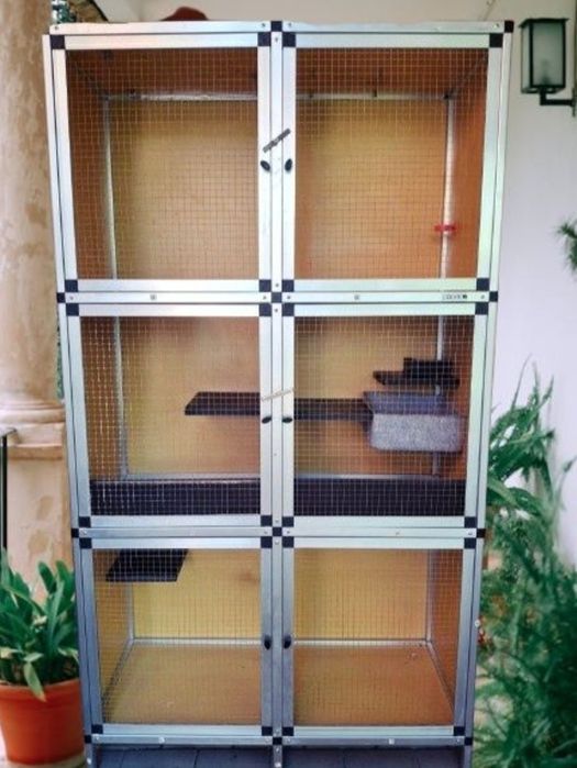Duża klatka, woliera dla królików, szynszyli, koszatniczek, gryzoni