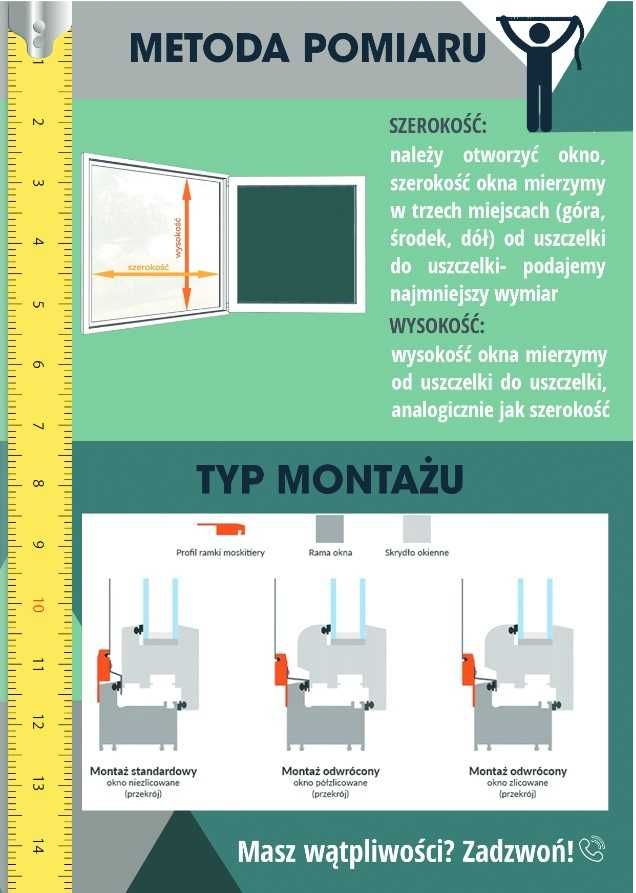 Moskitiery Okienne na wymiar