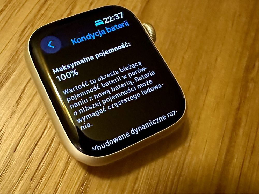 Z GWARANCJĄ Apple Watch Series 8 45mm GPS księżycowa poświata, Nike