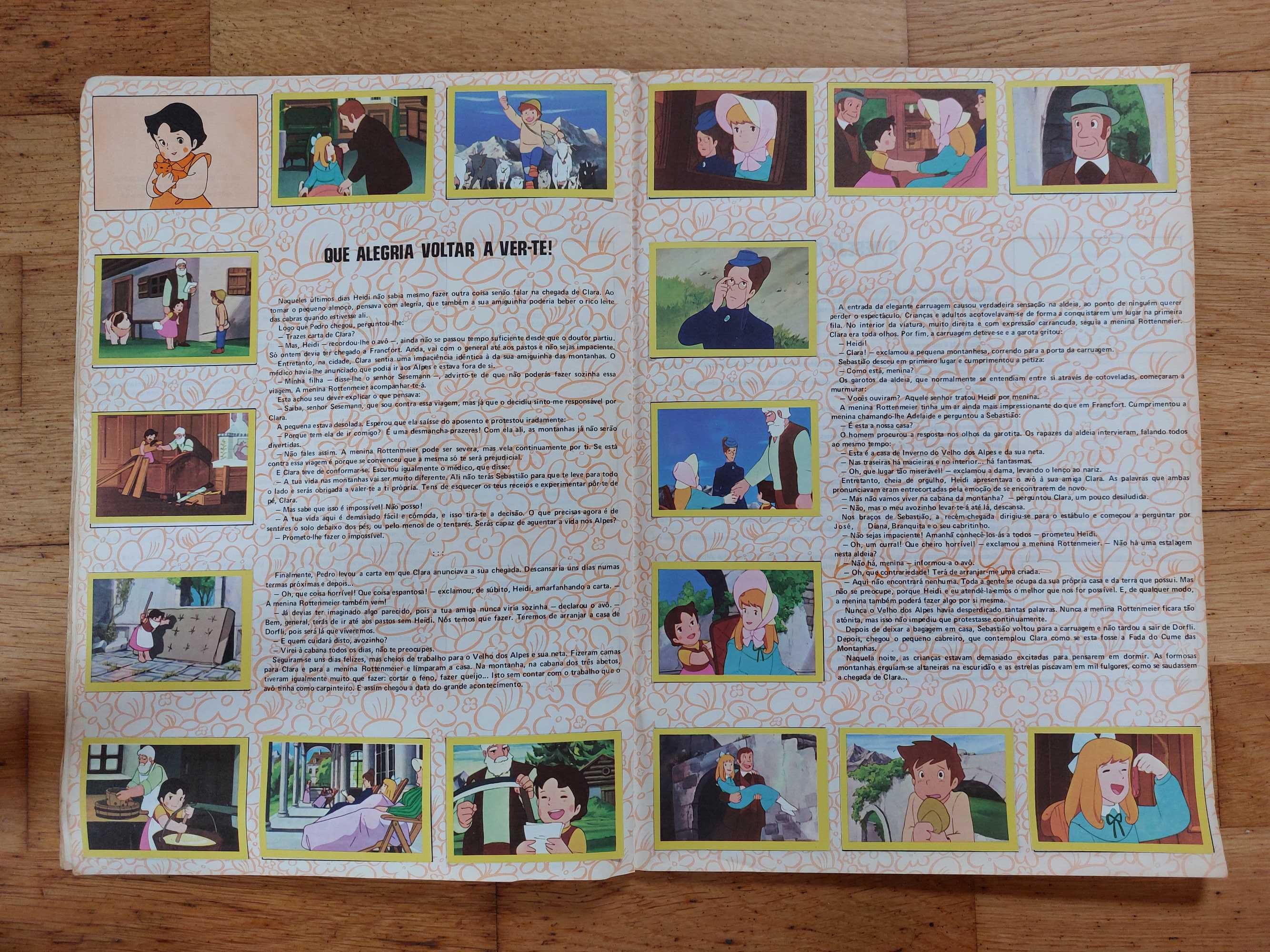 Caderneta de cromos O regresso de Heide - Completa