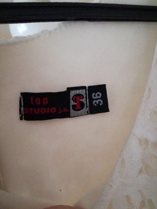 sukienka koronkowa ecru koronka 36