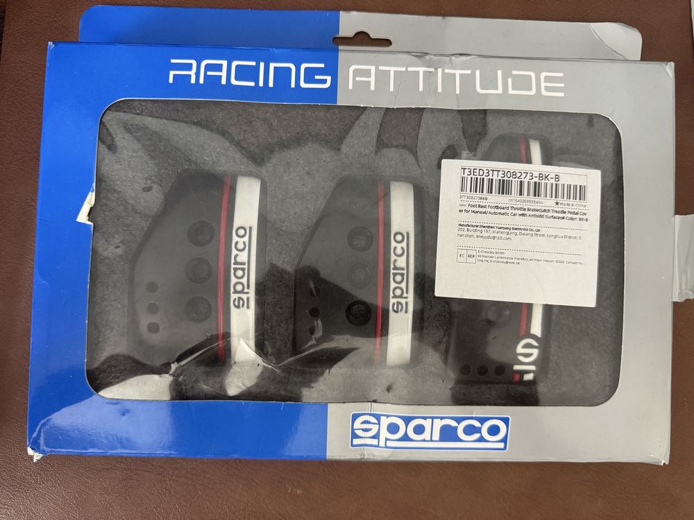 Pedais sparco racing