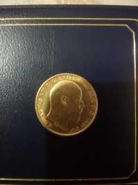 Venda de moeda antiga de ouro meia libra Edwardvs VII 1904