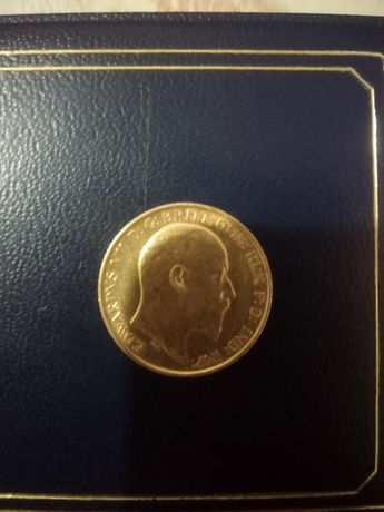 Venda de moeda antiga de ouro meia libra Edwardvs VII 1904