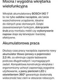 Bosch wkrętarka akumulatorowa Bosch