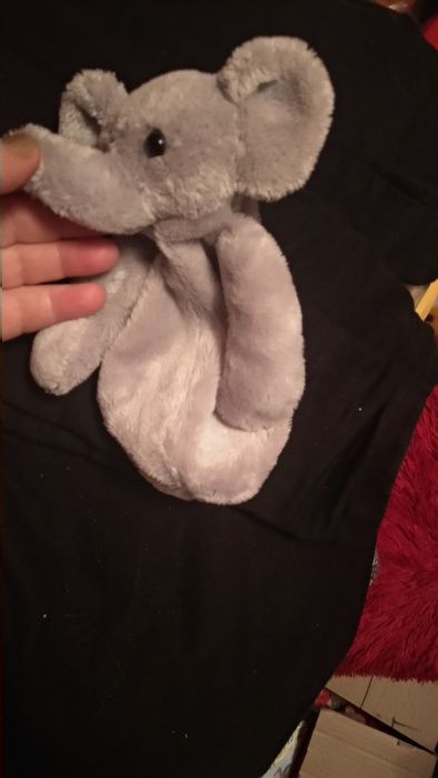 мягкая игрушка слон серый 2шт на липучке типа сумочки чехол слоник