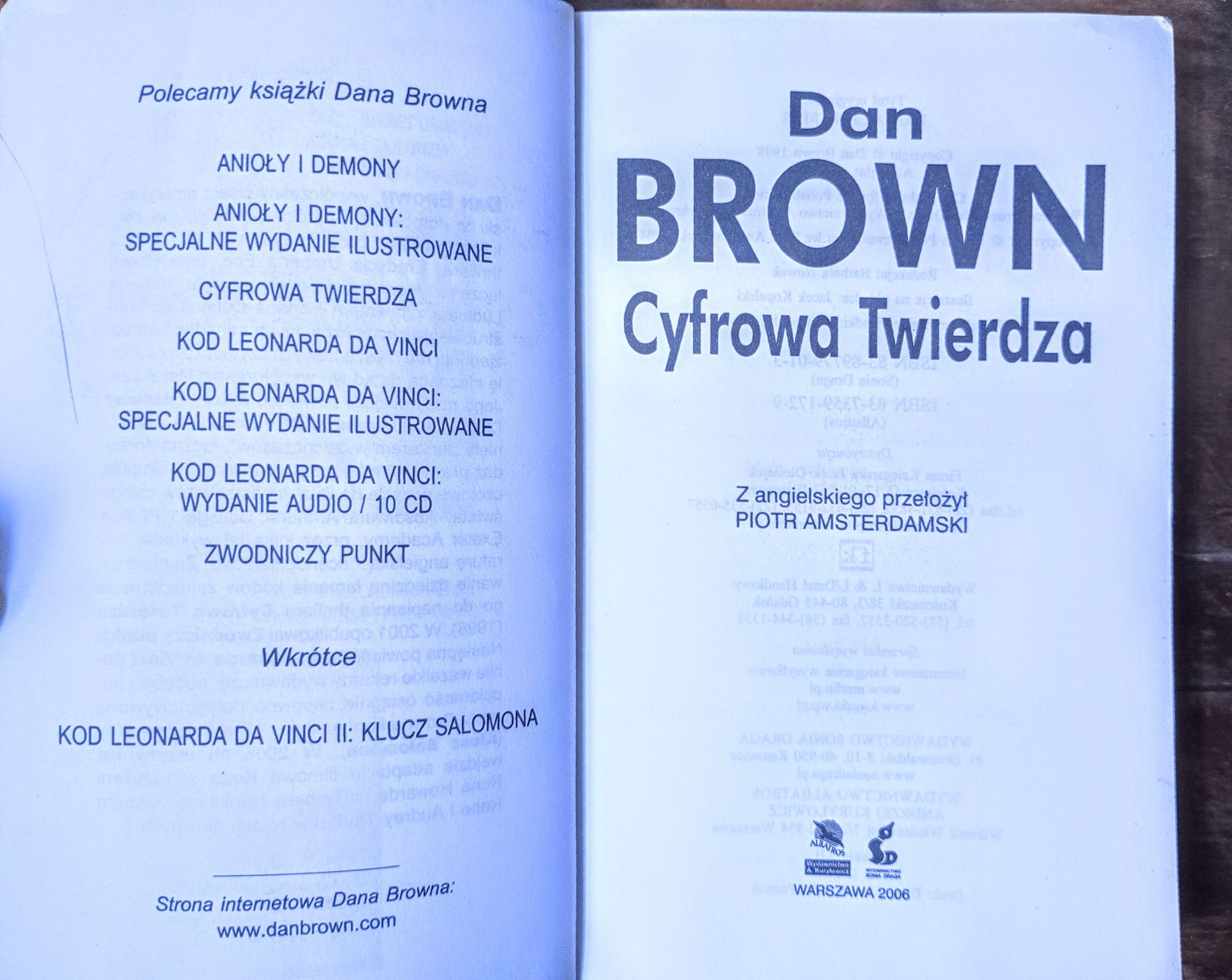 Dan Brown Cyfrowa Twierdza