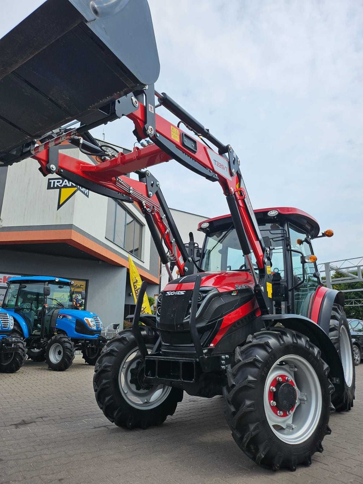 CZERWONY! Ciągnik traktor Solis S75 z ładowaczem 1300 kg - 5 lat gwar
