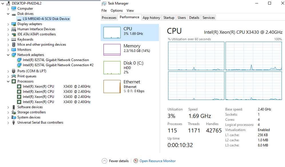Сервер Supermicro X8SIL, Intel X3430, 16Gb DDR3, SAS 9240-4i, 2Tb HDD