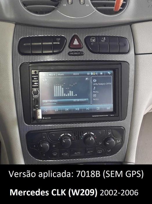 Rádio 2DIN Mercedes CLK • Android GPS • W209 • CLK200 CLK230 CLK270