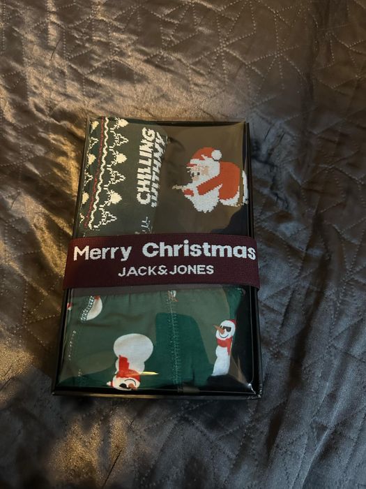 Jack&Jones Komplet bielizny Holly Jolly  zielony