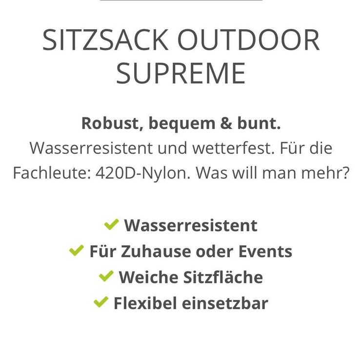 Puff Interior/Exterior impermeável XXL