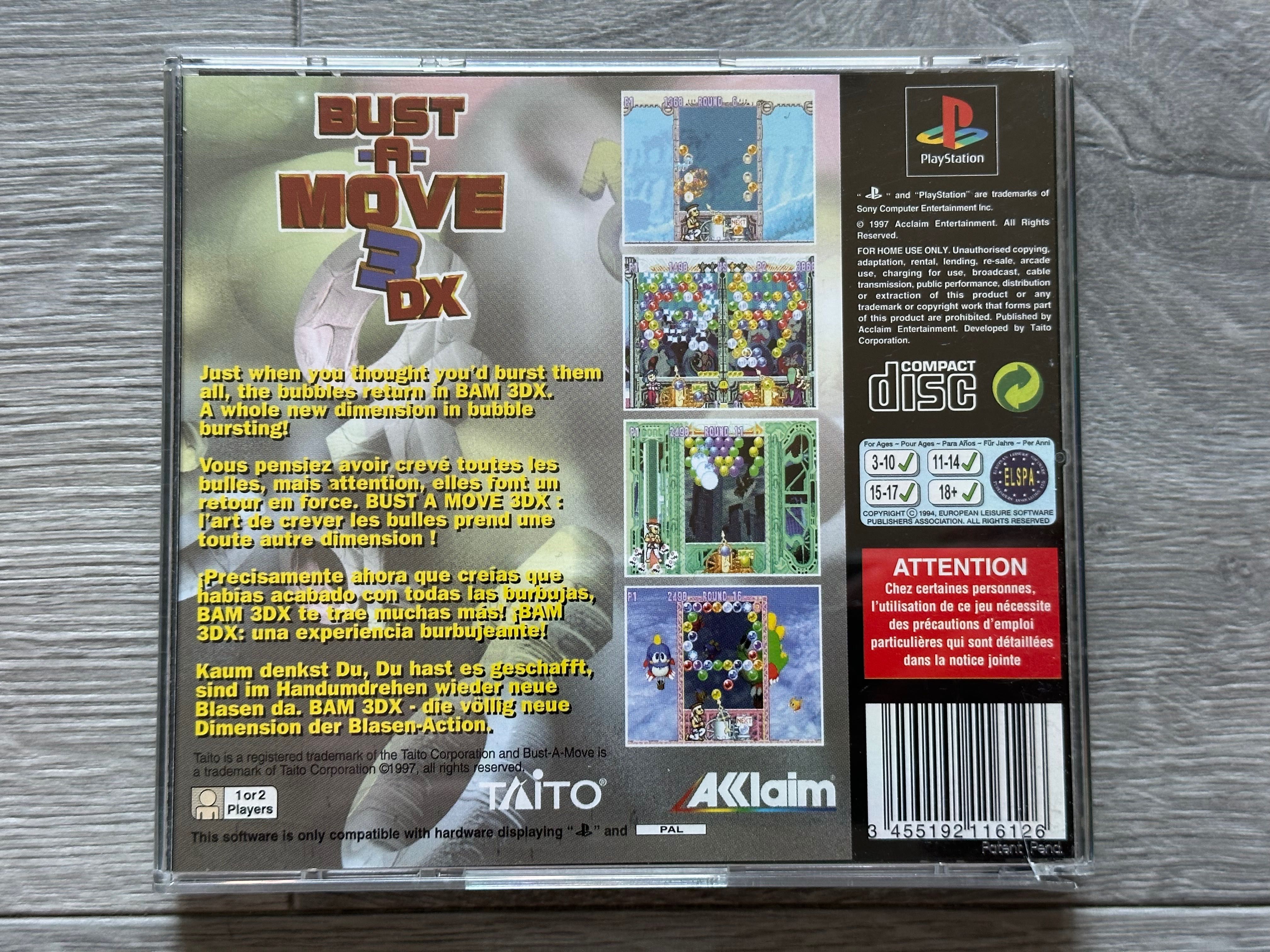 Bust-A-Move 3 DX / Playstation