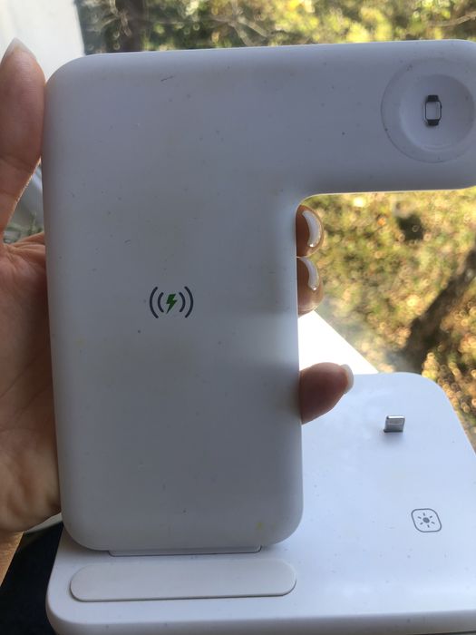Зарядка Grand 3в1 для iPhone, Apple Watch, AirPods (Біла)