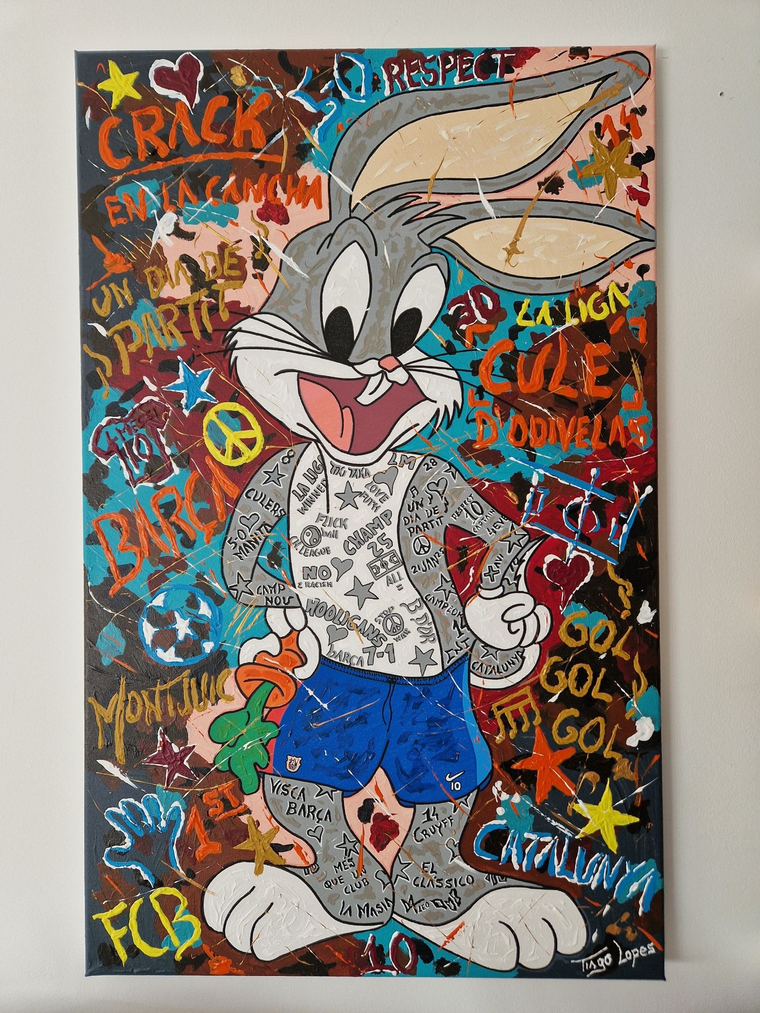 Quadro Pop-Art Bugs Bunny Soccer 2025-18