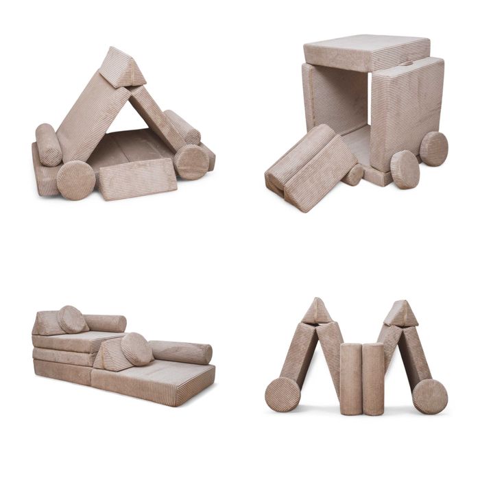 Promocja! Modułowa kanapa do kreatywnej zabawy dla dzieci Sofa Montess