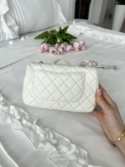 Сумка Chanel шкіра | біла