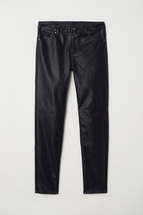 Кожаные брюки/леггинсы Nyden for H&M- premium , кожа.