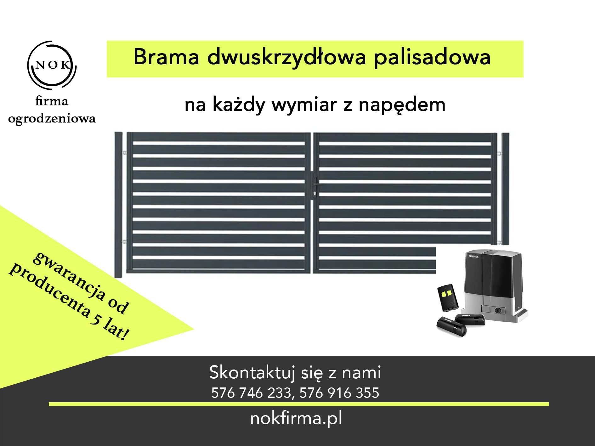 Brama Przesuwna od Producenta/Automatyka/Najlepsza cena/Montaż