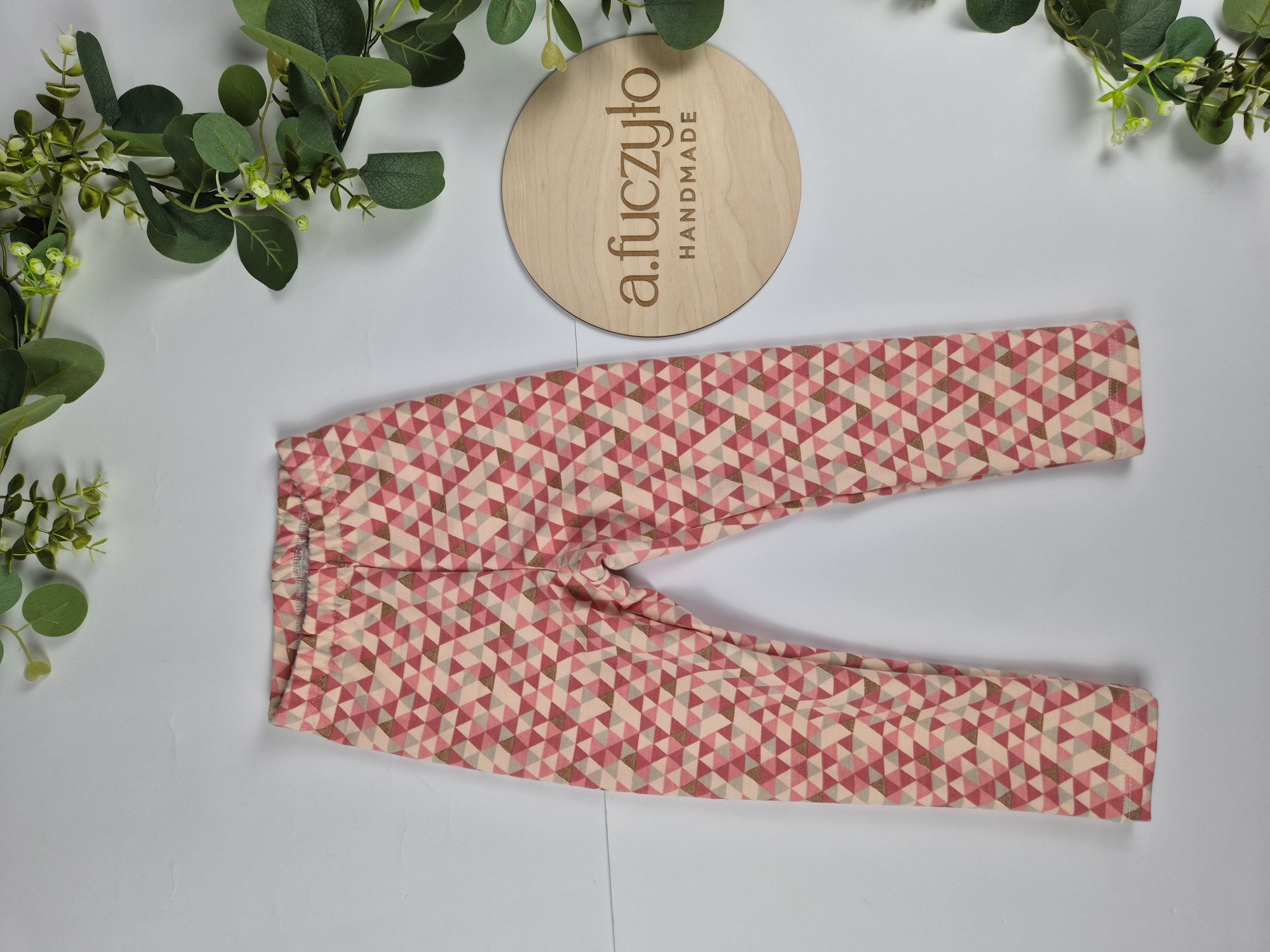 Legginsy dziewczęce dresowe rozmiar 104 nowe handmade
