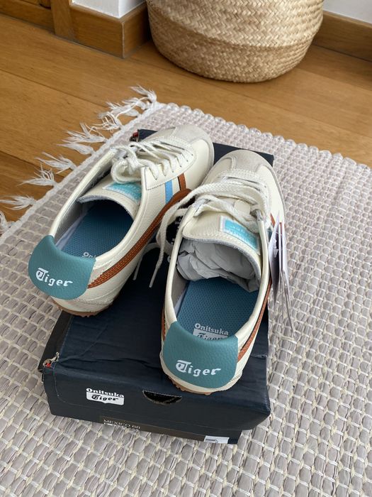 Onitsuka Tiger Riscas Castanhas e Azul