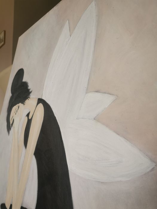 Obraz olej na płótnie Płacząca Wróżka Ballerina 70x100