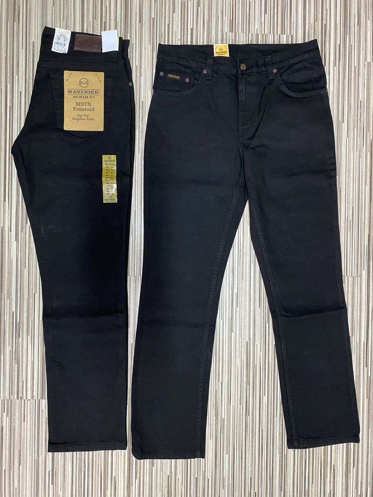 Spodnie męskie jeans 34/31 pas 84 cm komplet 2 sztuki Lee czarne nowe