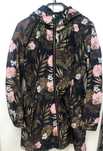 Parka jesienna damska r. 32 XXS płaszcz kwiaty  Mohito