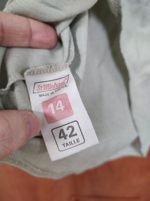 Wygodna zielonkawa koszula damska vintage retro lata 90 elegancka bluz