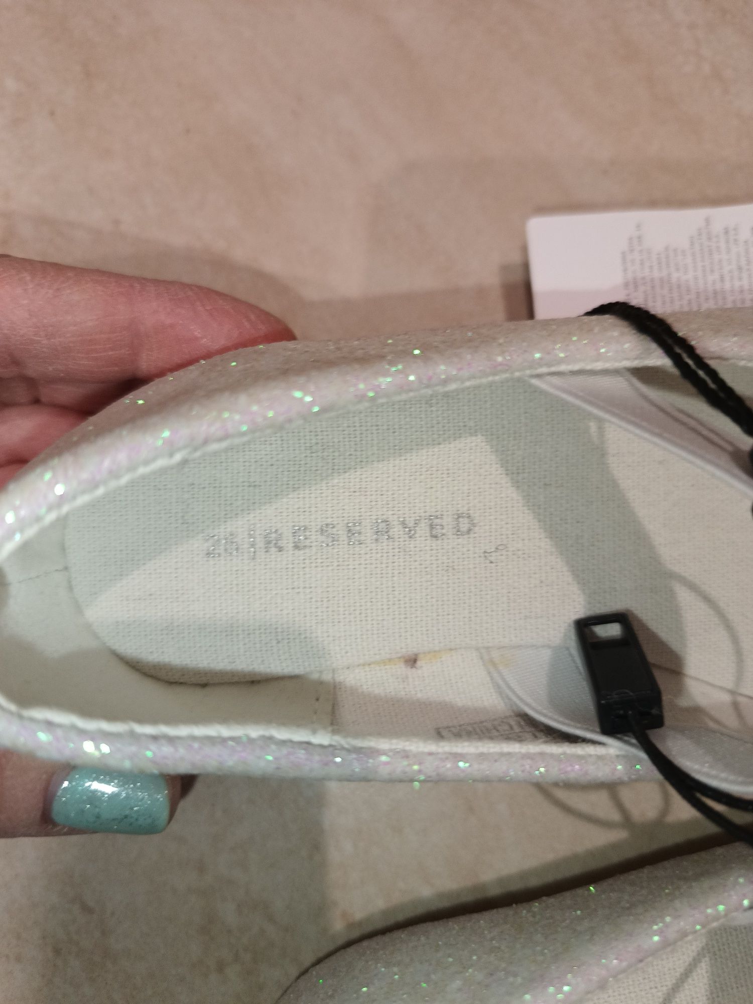Buty balerinki 26 Reserved srebrne nowe !!!